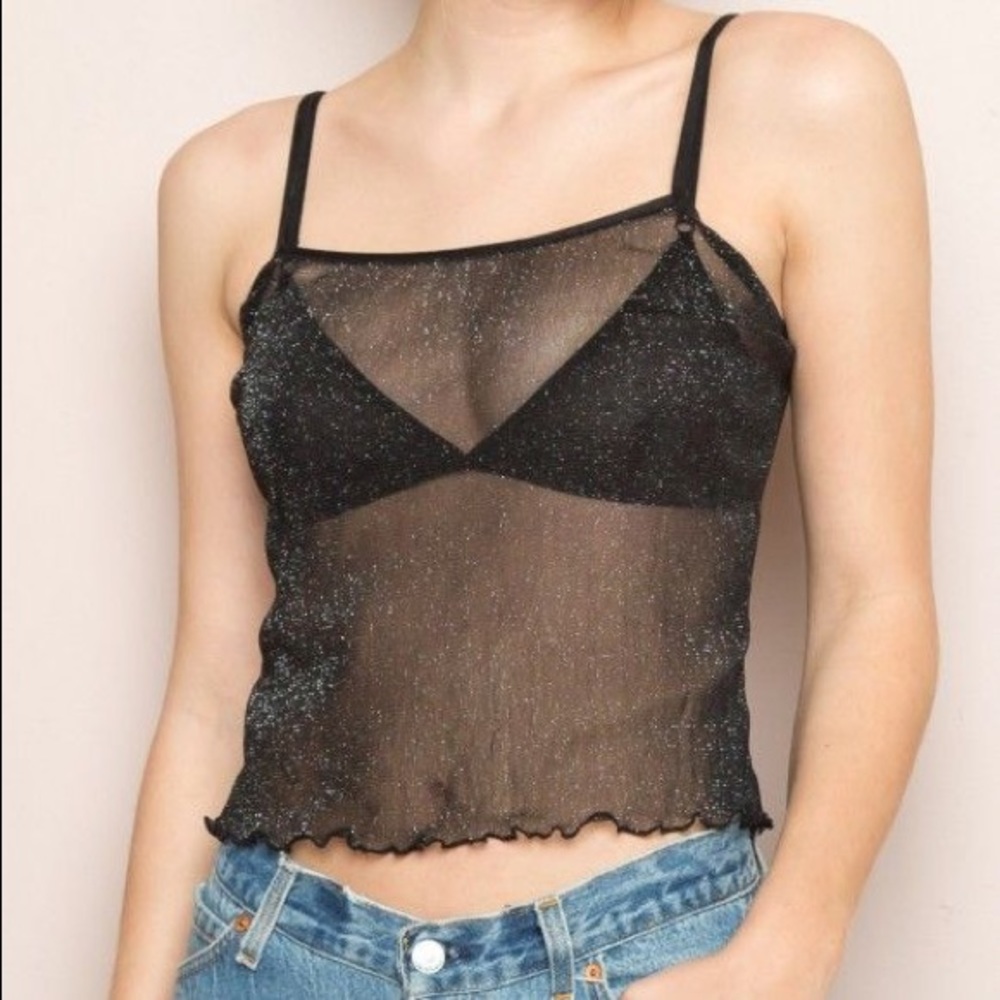NWT Brandy Melville Glitter Audrey Tank